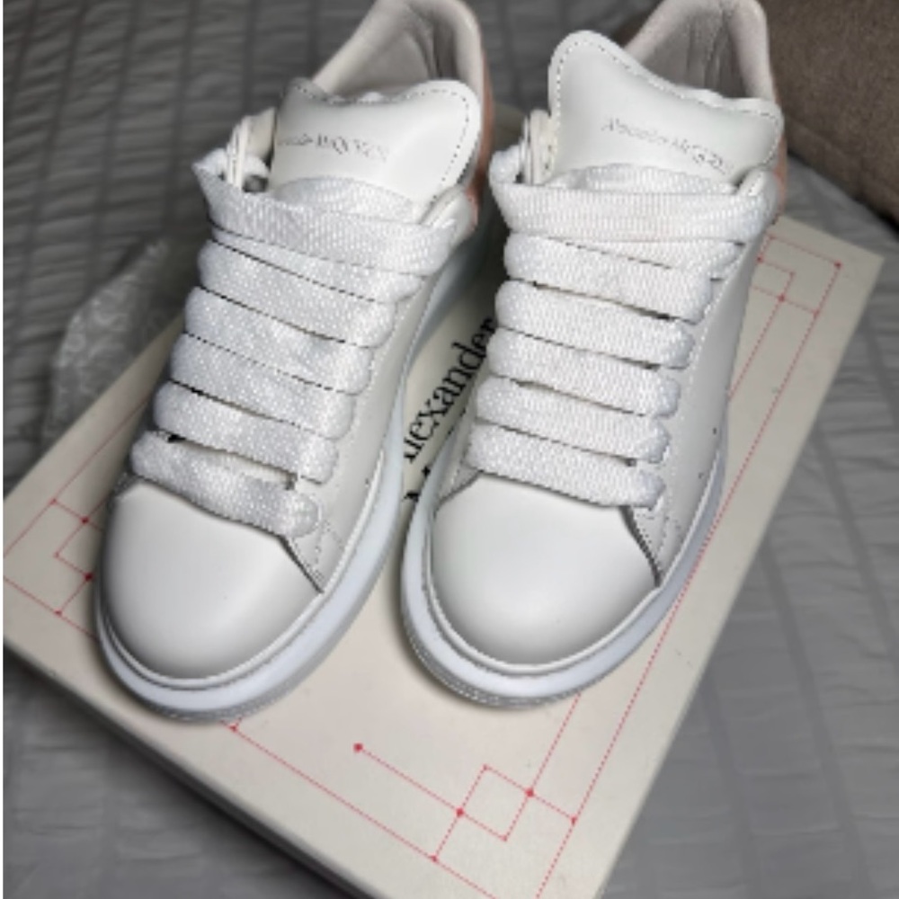 Alexander McQueen Classic Oversized White Lace-Up Sneakers